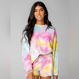 Buddy Love Hailey Lounge Wear Set Rainbow - Small